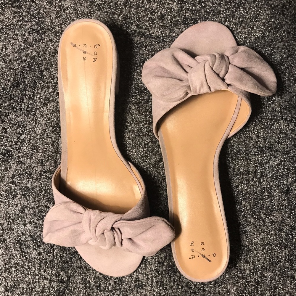 A New Day • Lavender Mauve Knotted slip-on’s